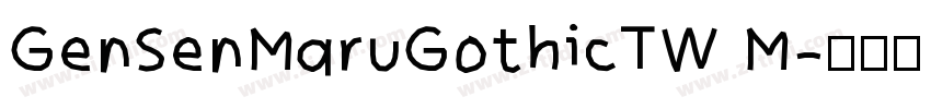 GenSenMaruGothicTW M字体转换